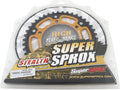 REAR STEALTH SPROCKET ALU/STL 42T-520 GLD HON/KAW