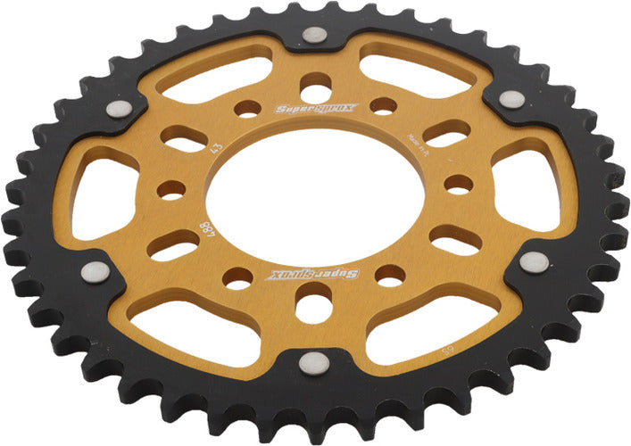 REAR STEALTH SPROCKET ALU/STL 43T-530 GLD KAW
