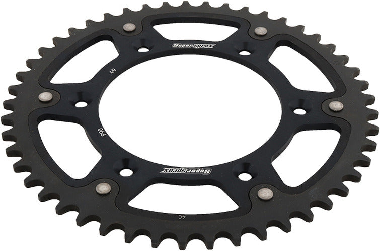 REAR STEALTH SPROCKET ALU/STL 49T-520 BLK HUSQ/KTM