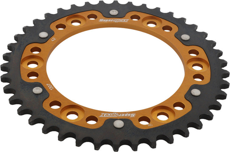REAR STEALTH SPROCKET ALU/STL 42T-525 GLD HON