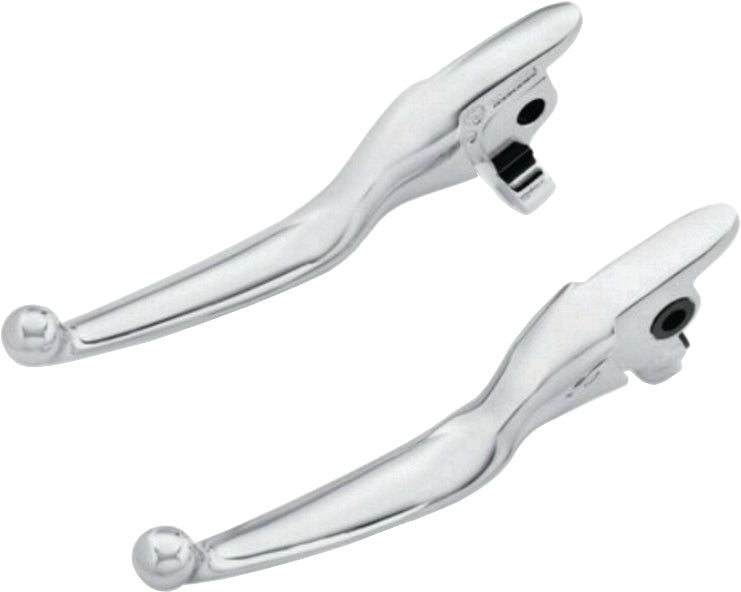 SMOOTH LEVER SET CHROME FLT 17-20 EXCEPT TRI GLIDE