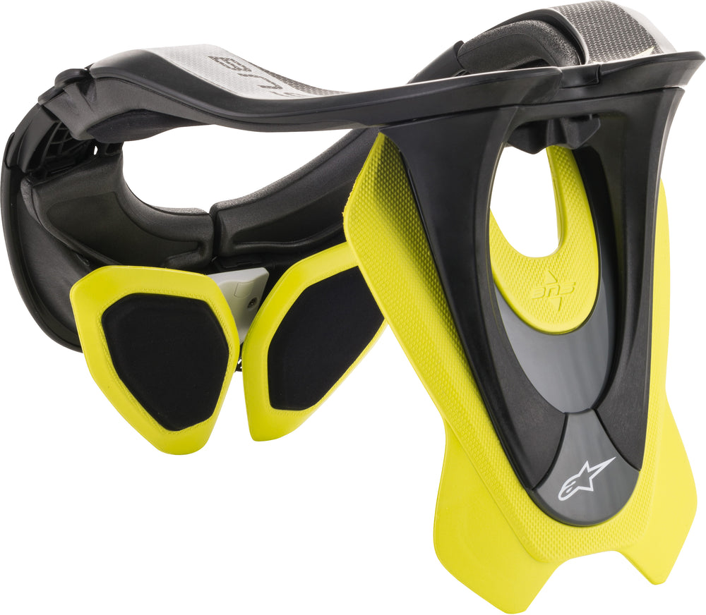 BNS TECH-2 NECK SUPPORT BLACK/YELLOW XS-MD