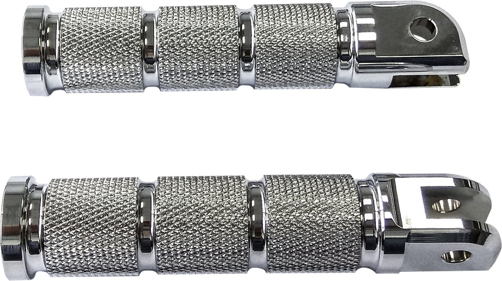 RIDER FOOTPEGS RETRO CHROME M8 SOFTAIL