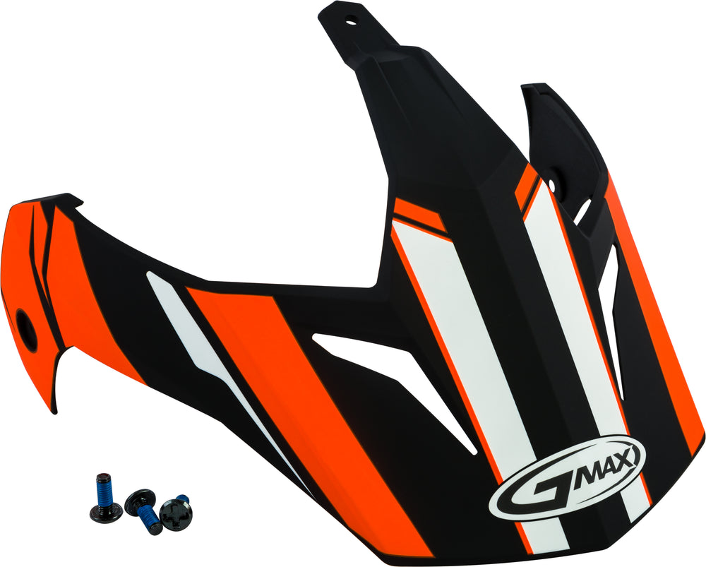 VISOR W/SCREWS VERTICAL GM-11 BLACK/HI-VIS ORANGE