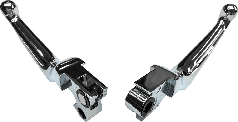 SMOOTH LEVER SET CHROME BT 07-16 EXCEPT FLT 08-UP
