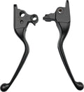 SMOOTH LEVER SET BLACK FLH/FLT 08-13 W/CABLE CLUTCH