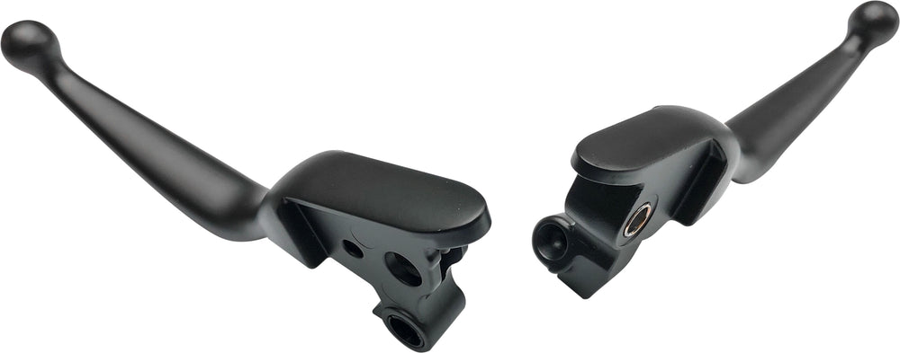 SMOOTH LEVER SET BLACK FLH/FLT 08-13 W/CABLE CLUTCH