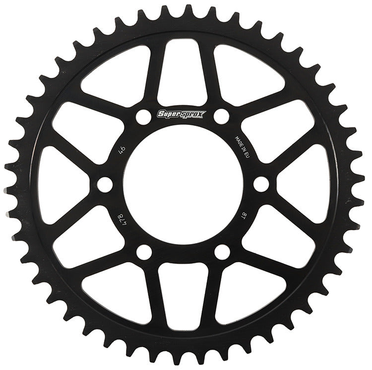 REAR EDGE SPROCKET STEEL 46T-520 BLK KAW/POL