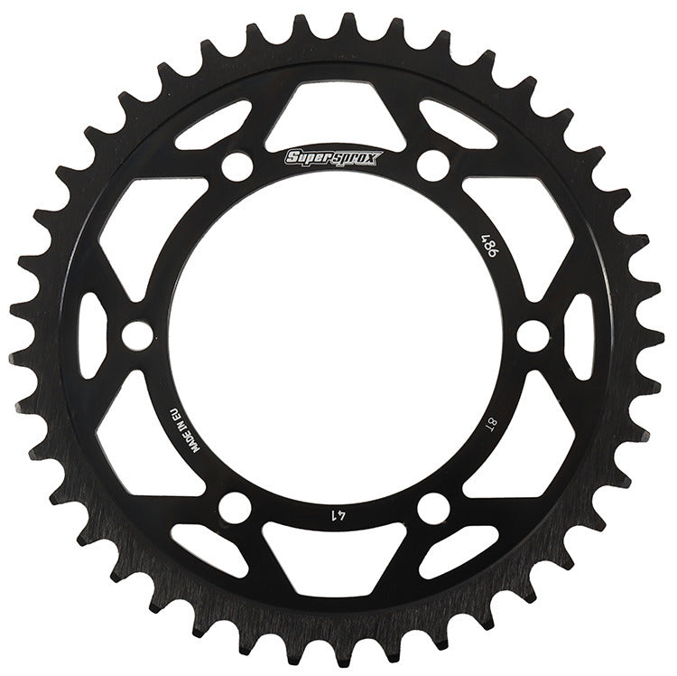 REAR EDGE SPROCKET STEEL 41T-520 BLK HON/KAW/SUZ/YAM
