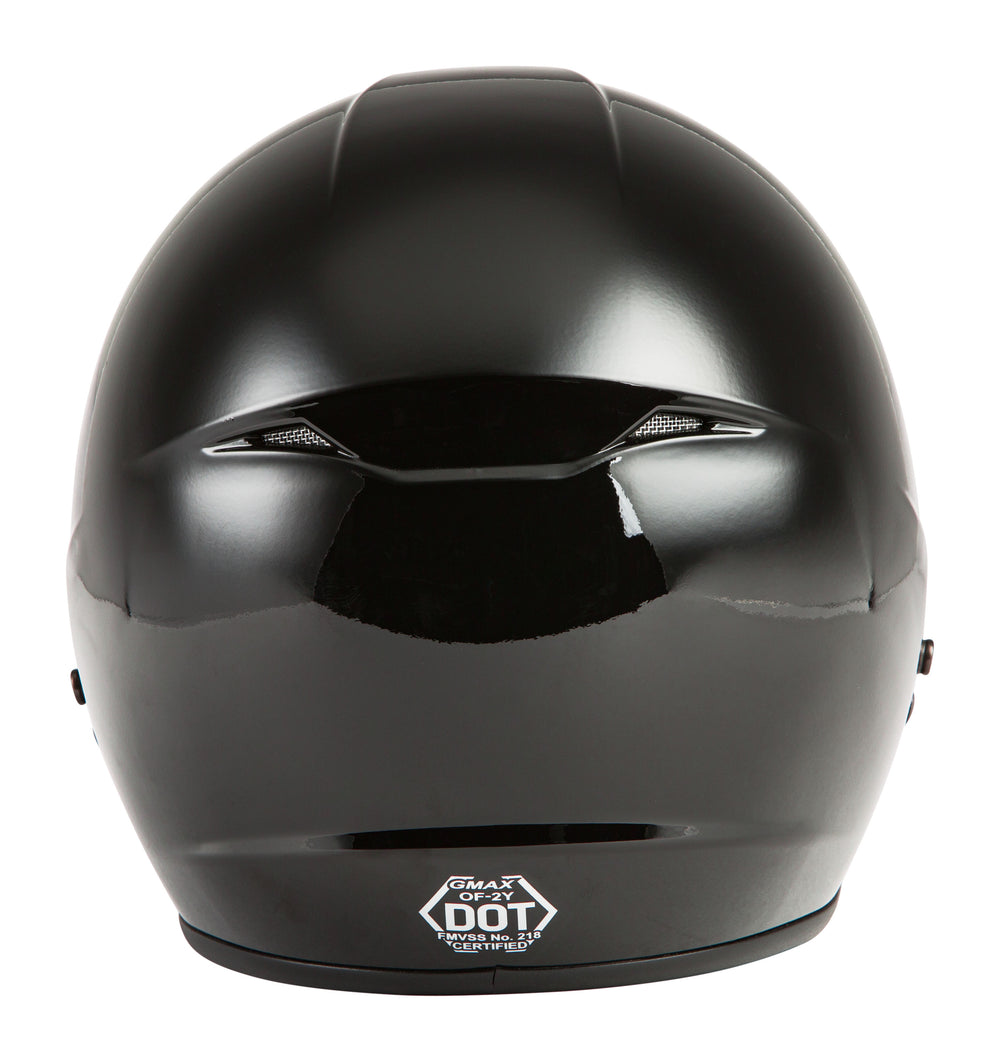 YOUTH OF-2Y OPEN-FACE HELMET BLACK YM