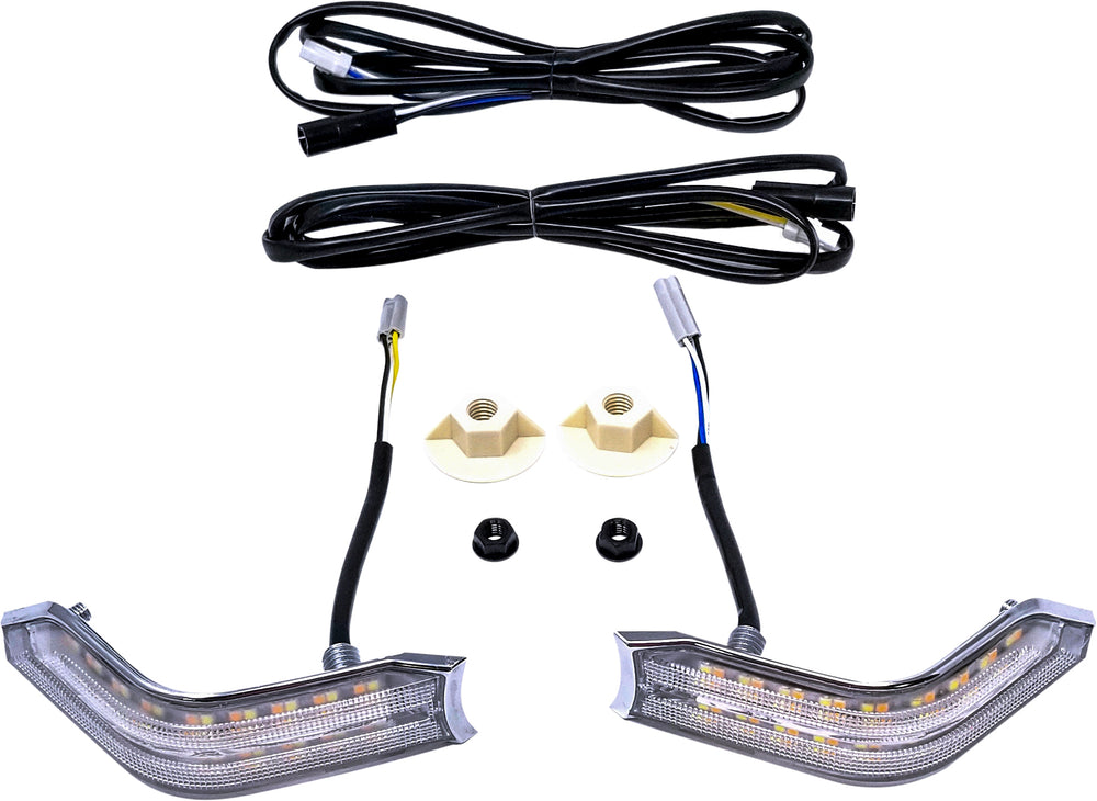 COWL LIGHT KIT CHROME DRL+SEQUENTIAL LED HON