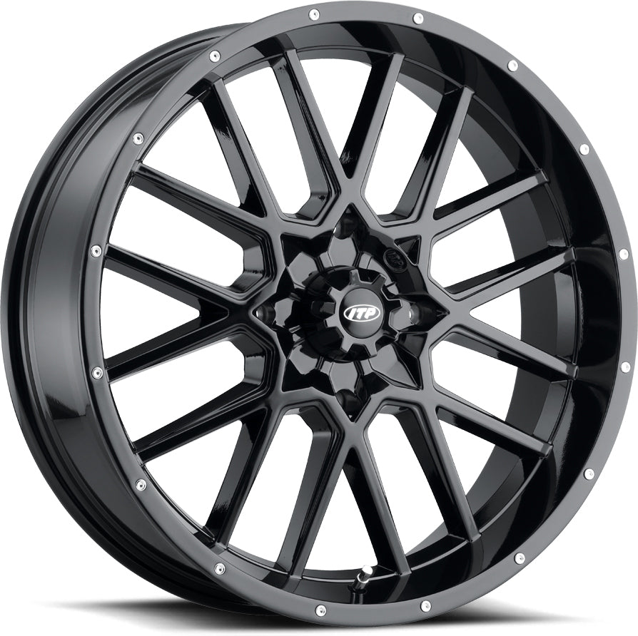 ITP Hurricane 18x6.5 / 4x156 BP / 4+2.5 Offset Gloss Black Wheel