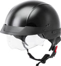 HH-75 HALF HELMET BLACK SM