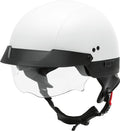 HH-75 HALF HELMET WHITE LG