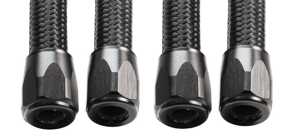 HOSE FINISHER 3/8" BLACK ANODIZED 4PK