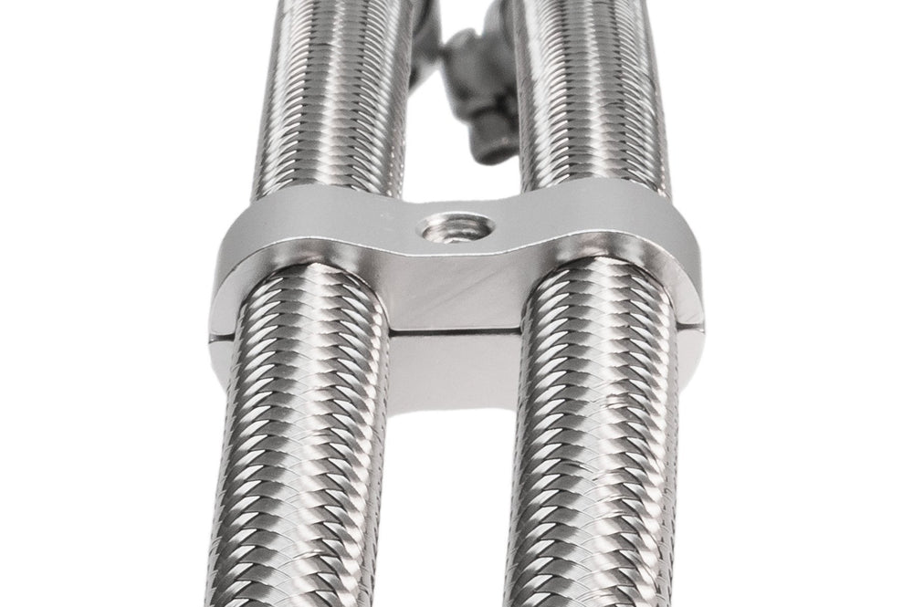 HOSE SEPARATOR 3/8" SILVER ANODIZED
