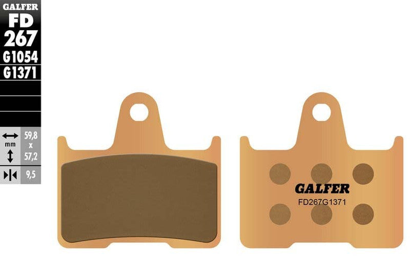 BRAKE PADS SINTERED FD267G1371