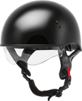 HH-65 HALF HELMET NAKED BLACK SM