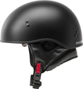 HH-65 HALF HELMET NAKED MATTE BLACK 2X