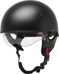 HH-65 HALF HELMET NAKED MATTE BLACK 2X