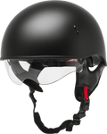 HH-65 HALF HELMET NAKED MATTE BLACK MD