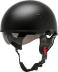 HH-65 HALF HELMET NAKED MATTE BLACK SM