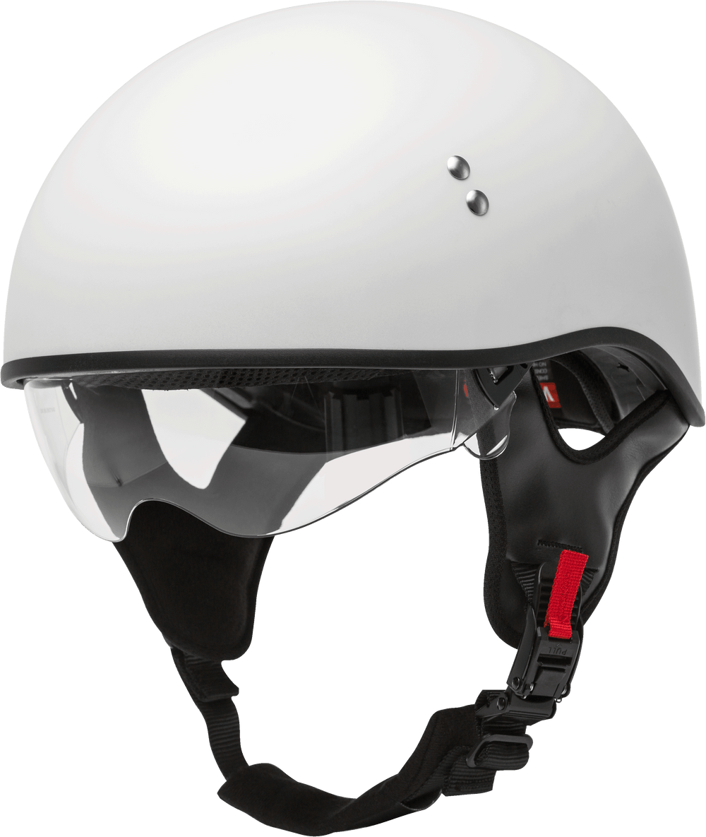 HH-65 HALF HELMET NAKED MATTE WHITE 2X