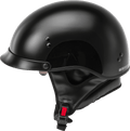 HH-65 HALF HELMET FULL DRESSED BLACK 2X