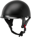 HH-65 HALF HELMET FULL DRESSED MATTE BLACK 2X