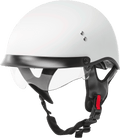 HH-65 HALF HELMET FULL DRESSED MATTE WHITE MD
