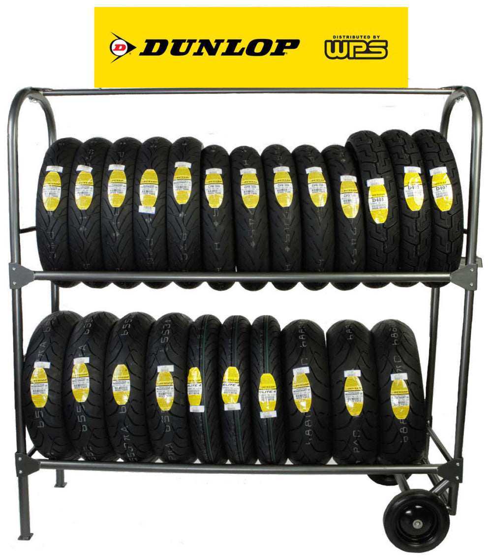 DUNLOP TIRE RACK SIGN 12"X48"