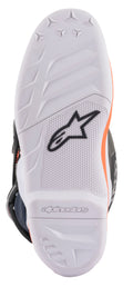 TECH 7S BOOTS BLACK/WHITE/ ORANGE FLUO SZ 08
