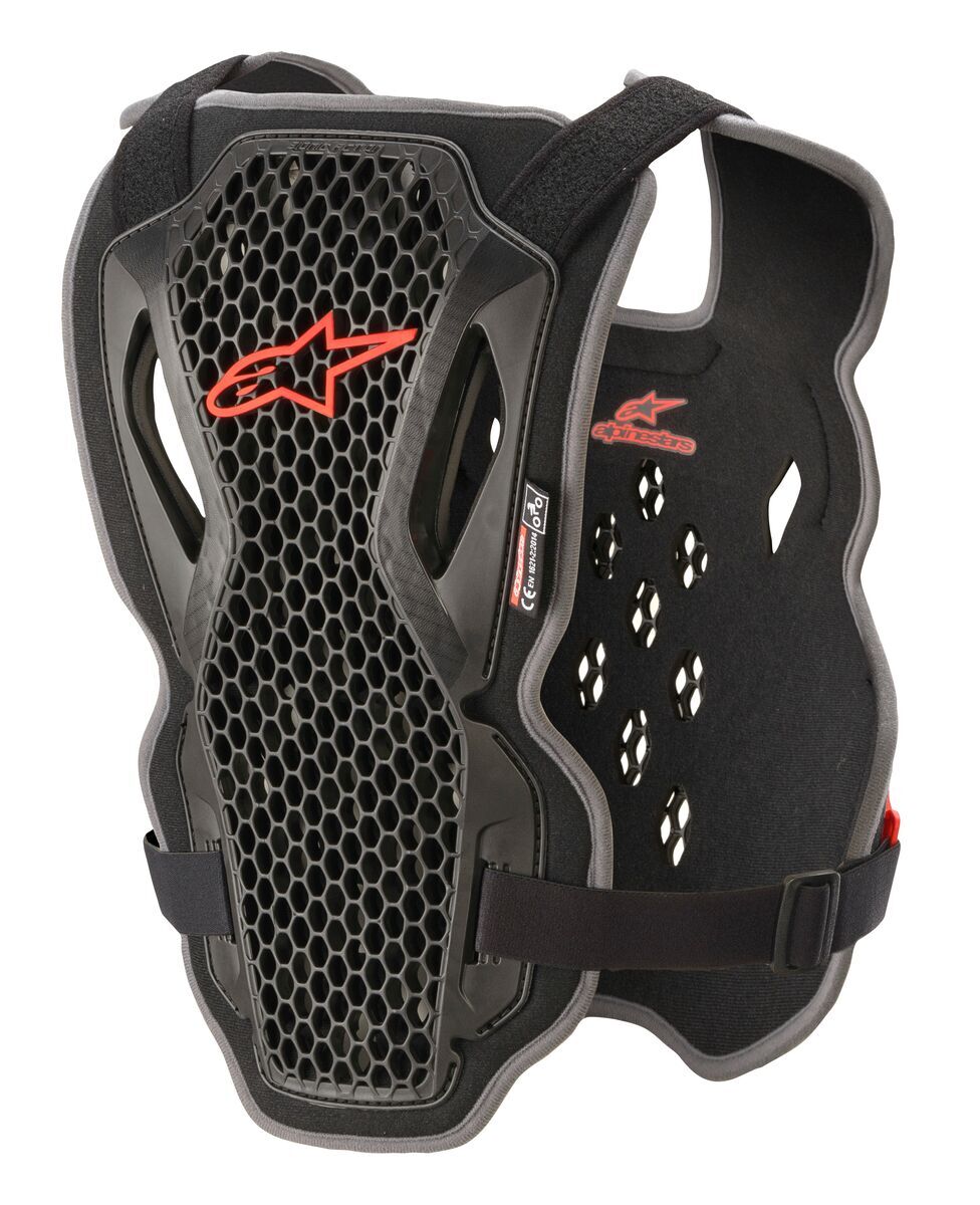 BIONIC ACTION CHEST PROTECTOR BLACK/RED XL/2X