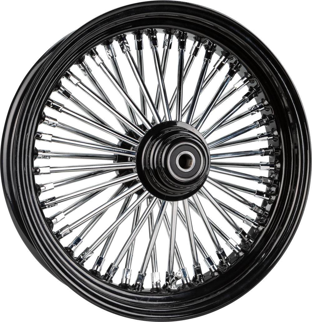 FR 48-SPK SD BLACK 16X3.5 FLST-HUB 3/4" AXL 00 LTR