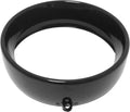 FRENCHED HEADLIGHT TRIM RING BLACK 5-3/4 TAB STYLE
