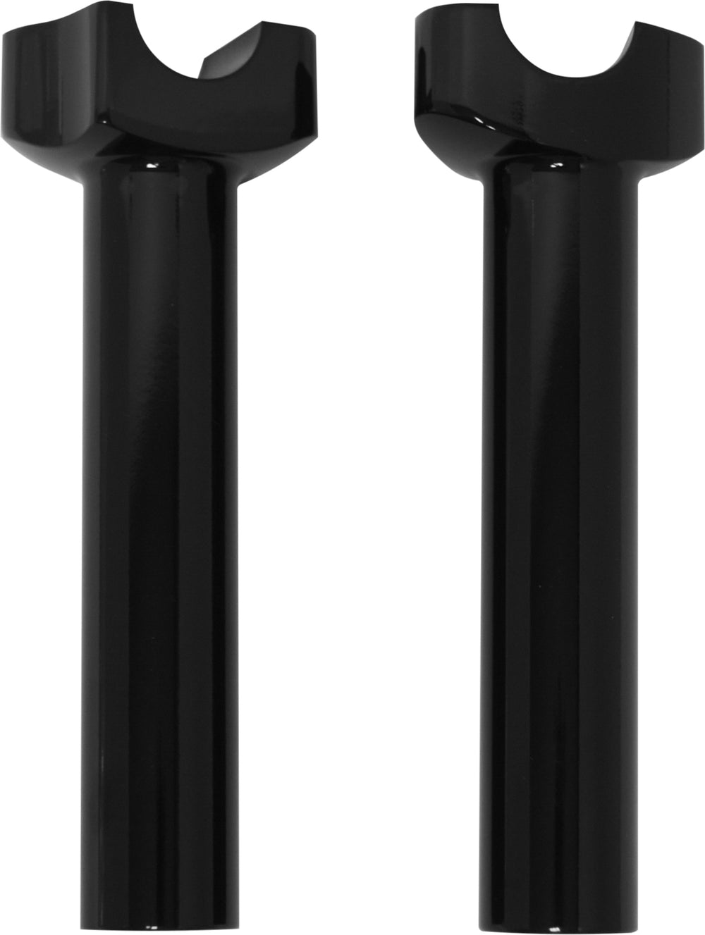 H-BAR RISERS 6.5"  STRAIGHT BLACK