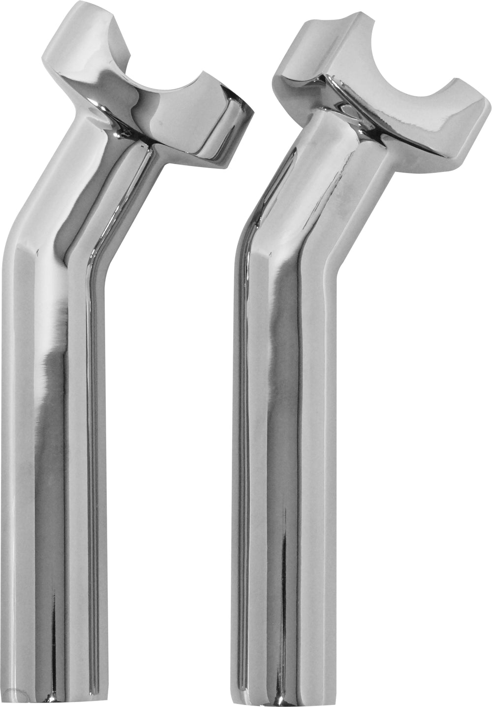 H-BAR RISERS 6.5" PULLBACK CHROME