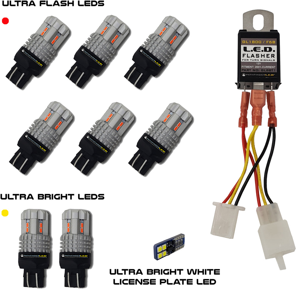 REAR LED CONVERSION KIT FLASHES 4X WHEN BRAKING HON