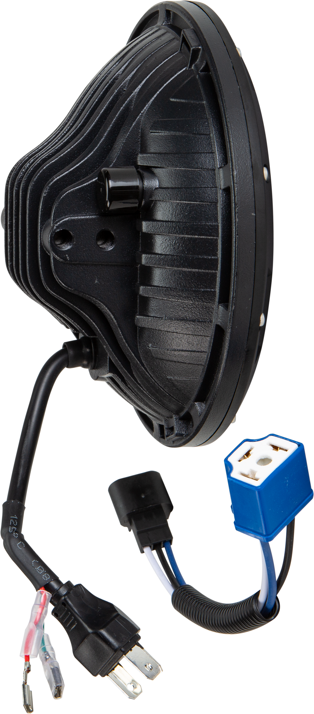 LED HEADLIGHT 7" 130W BLACK 10,000/5000 LUMENS