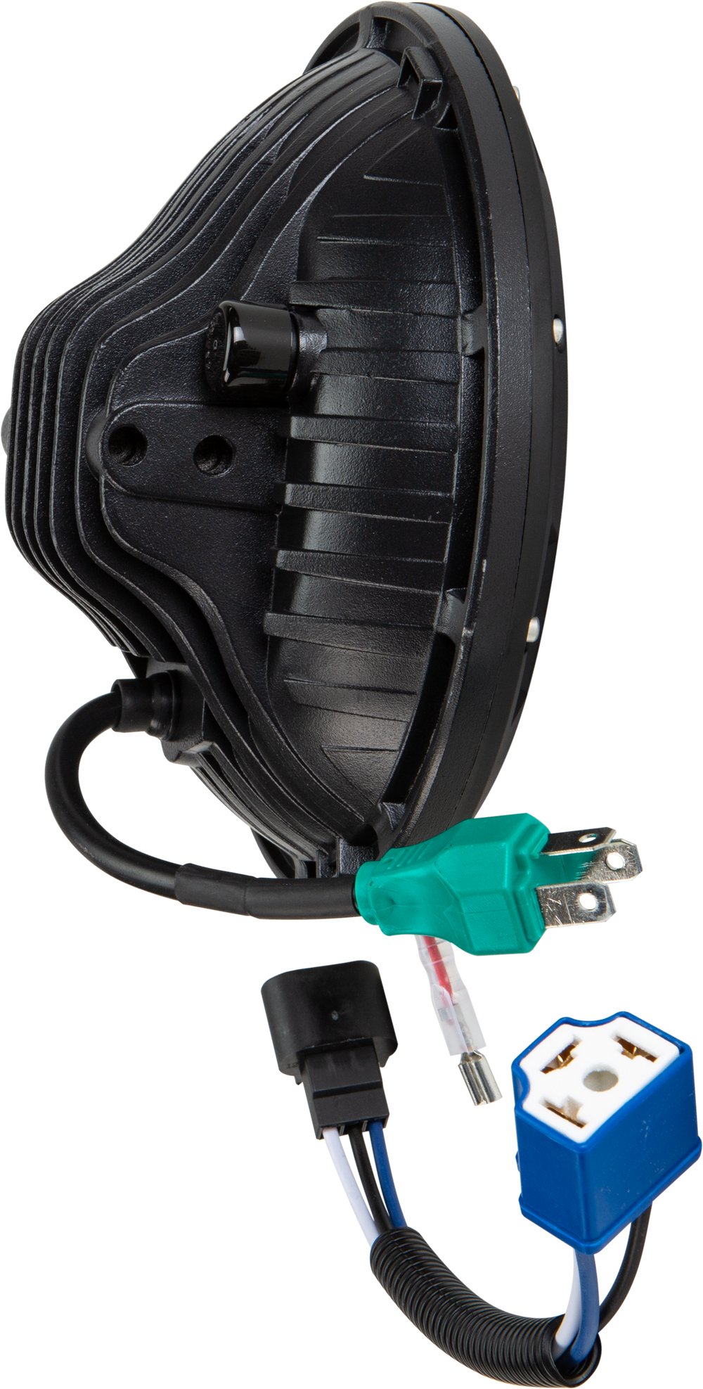 LED HEADLIGHT 7" 90W BLACK 3500/2400 LUMENS