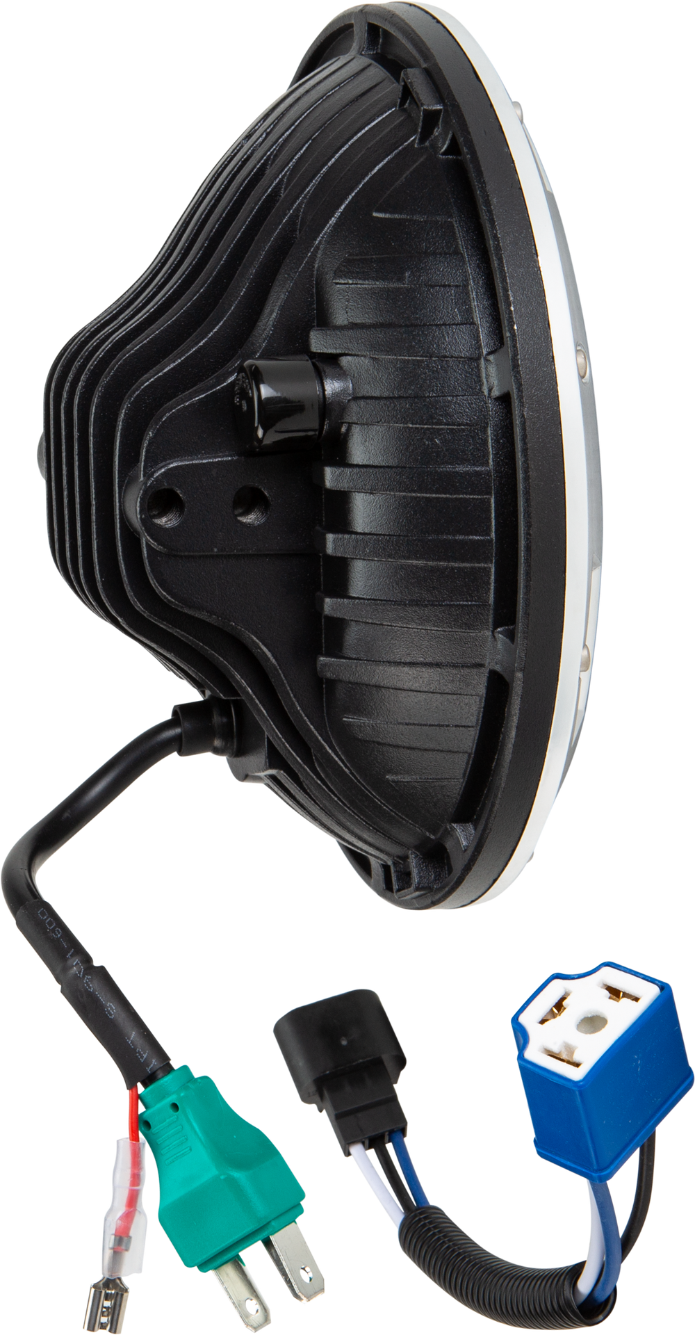LED HEADLIGHT 7" 90W CHROME 3500/2400 LUMENS