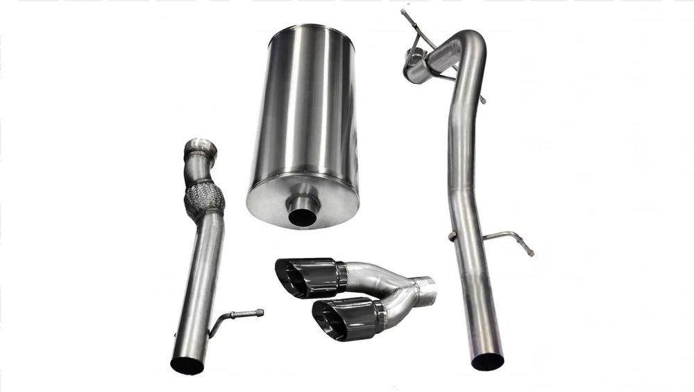 3.0 Inch Cat-Back Sport Single Rear Exit Exhaust 4.0 Inch Black Tips 11-14 Cadillac Escalade EXT ESV
