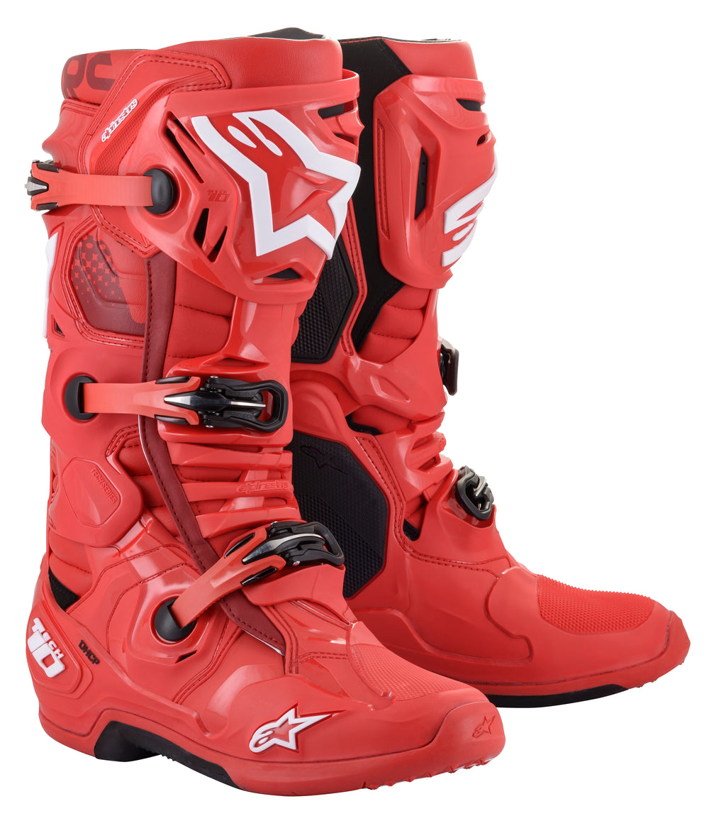 TECH 10 BOOTS RED SZ 10