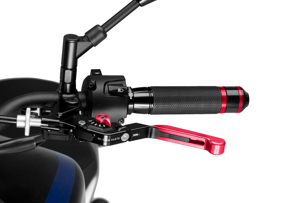 LEVER CLUTCH EXTENDABLE/FOLDABLE RED