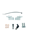 HANDLEBAR RISERS SILVER BMW