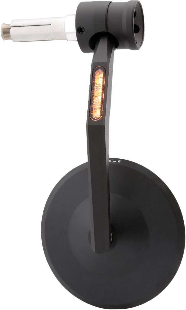 MONTANA RIM HANDLEBAR MIRROR WITH RUN LIGHTS/TURN SIGNALS