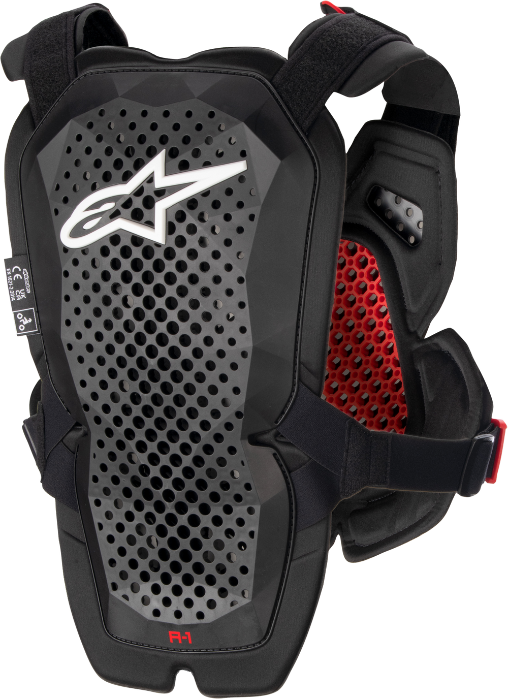 A-1 CHEST PROTECTOR ANTHRACITE/BLACK/RED  MD/LG
