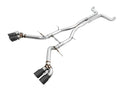 AWE Tuning axle-back exhaust detail