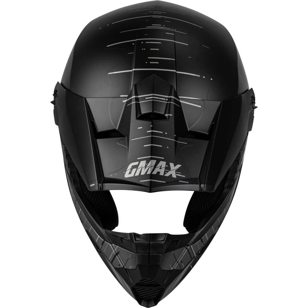 YOUTH MX-46Y FREQUENCY OFFROAD HELMET MATTE BLACK/GREY YL
