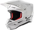 S-M5 SOLID HELMET WHITE GLOSSY MD